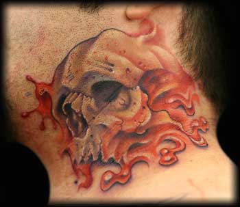 Looking for unique  Tattoos? Red Neck Skull!!!